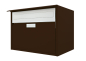Preview: Briefkasten Huber Aluminium 300/400 Dunkelbraun IGP Classic 34 (D)